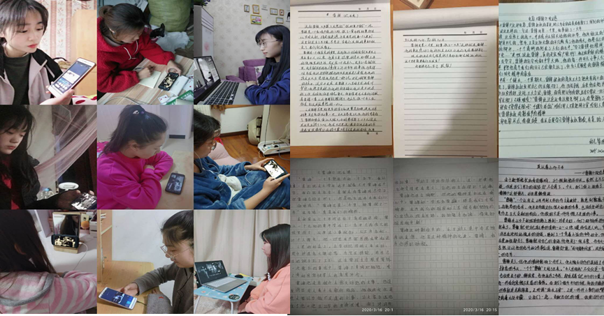 人文系学生看雷锋事迹影片,手写观后感